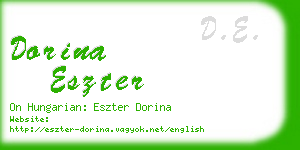 dorina eszter business card
